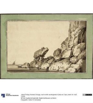 Felsige, nach rechts ansteigende Küste von Capri