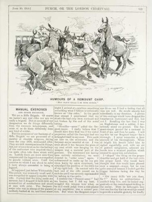 Humours of a remount camp