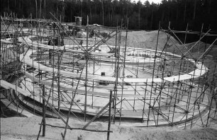 Bau des Wasserwerks Hardtwald.