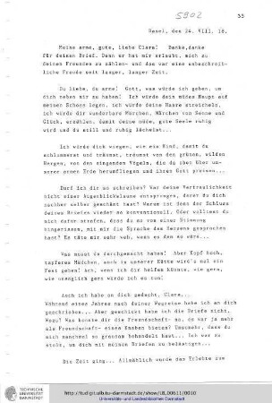 Brief vom 24.08.1918