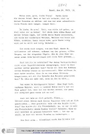 Brief vom 24.08.1918