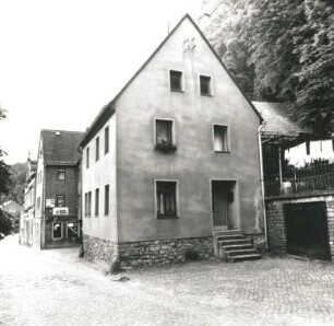 Colditz, Haingasse 10. Wohnhaus (19. Jh. begonnen). Straßenansicht