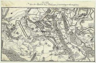 WHK 25 Deutscher Siebenjähriger Krieg 1756-1763: Plan der Schlacht bei Todtenhausen (Minden), 1. August 1759