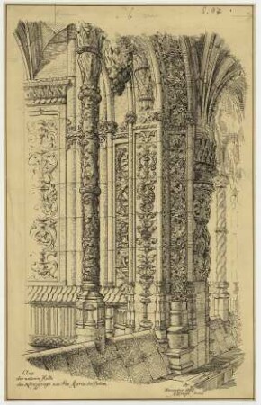 Hieronymitenkloster zu Belem, Kreuzgang (Fenstersäule des Erdgeschosses)