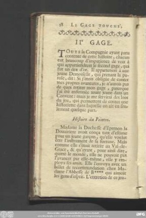 Histoire du Peintre.