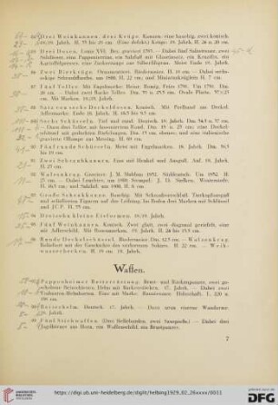 Waffen (Nr. 97-117)