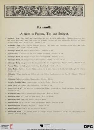 Keramik (Nr. 1-228)