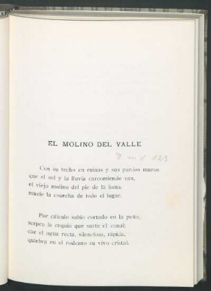 El molino del valle