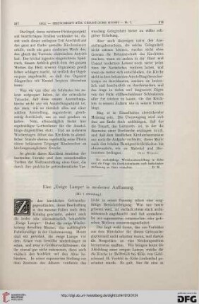 Eine "Ewige Lampe" in moderner Auffassung