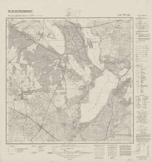 3643 Werder, Topographische Karte 1:25000 (4cm - Karte)