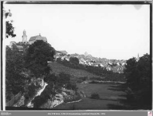 Kronberg mit Burg vom Philiosphenweg aus