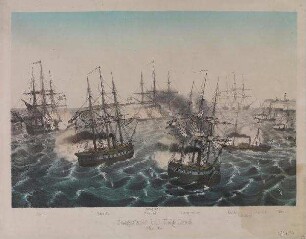 Seegefecht bei Helgoland 9 Mai 1864.