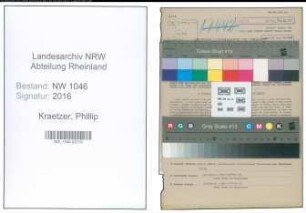 Entnazifizierung Phillip Kraetzer , geb. 30.03.1890 ()