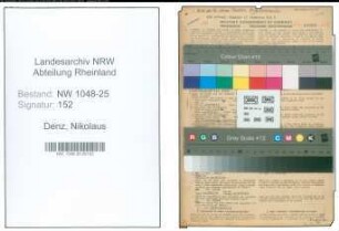 Entnazifizierung Nikolaus Denz , geb. 17.01.1904 (Kaufmann)