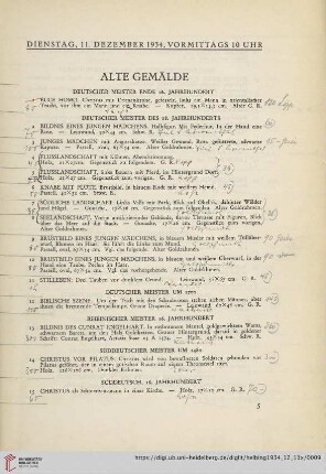 Alte Gemälde (Nr. 1-83)