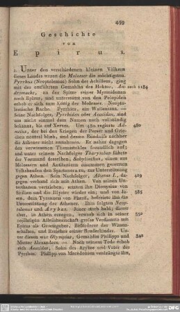Geschichte von Epirus