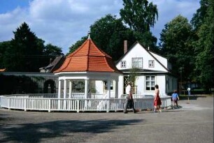 Goethe-Brunnen am Eingang zum Kurpark mit eisenhaltiger Quelle