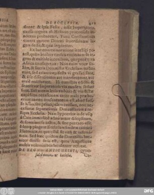 De Regno Antichristi, Quod fals[...] nominatur Ecclesiae. Caput VIII.