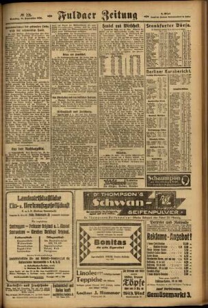 Dritte Ausgabe vom Sonntag, den 21. September 1924.