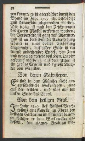 Von dem heiligen Grab