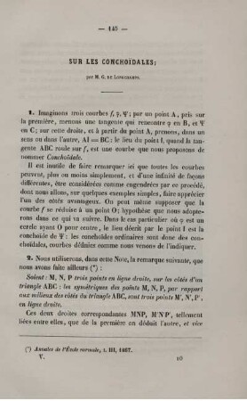Sur les conchoidales.