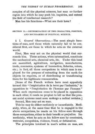 Section II. Determination Of The Character, Position, And Boundaries Of Political Science.