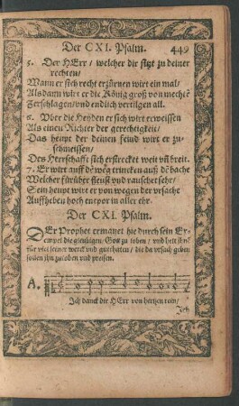 Der CXI. Psalm. - Der CXX. Psalm.