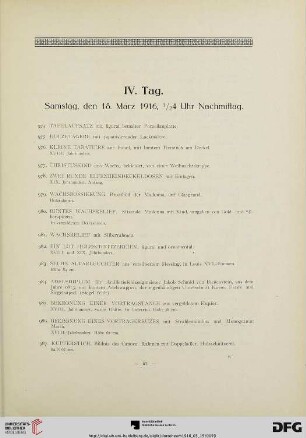 IV. Tag. Samstag, den 18. März 1916, ½ 4 Uhr Nachmittag (Nr. 974-1118)