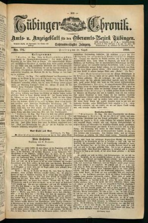 20. August (Nro. 194) - 25. August (Nro. 198)