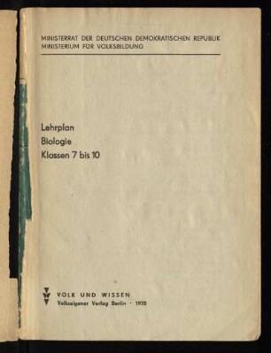 1978: Klassen 7 bis 10