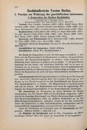Buchhändlerische Vereine Berlins