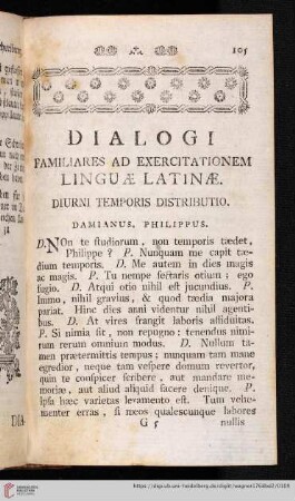 Dialogi familiares ad exercitationem linguae latinae