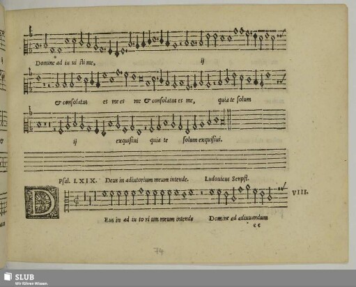 VIII. Senfl, Ludwig: Deus in adjutorium meum intende
