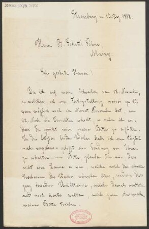 Brief an B. Schott's Söhne : 16.12.1888