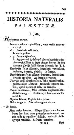 Historia Naturalis Palaestinae