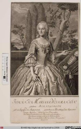 Bildnis Johanna Mariana Weinmann, geb. Bernigeroth