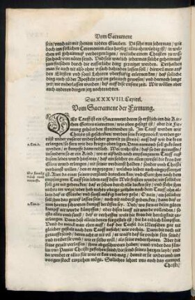 Das XXXVIII. Capitel. Vom Sacrament der Firmung.