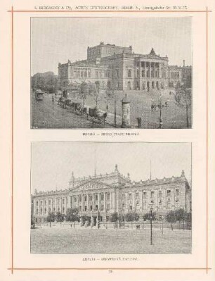 Leipzig - Neues Stadttheater ; Leipzig - Universitätsneubau