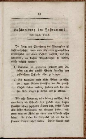 Beschreibung des Instruments