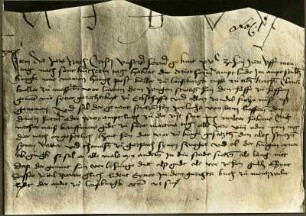 Meisenheim: Urkunde Erbbestand des Hofes zu Hofen (Oberhof) bei Dielkirchen 1510 für den jungen Hans Stritz von Gerbach