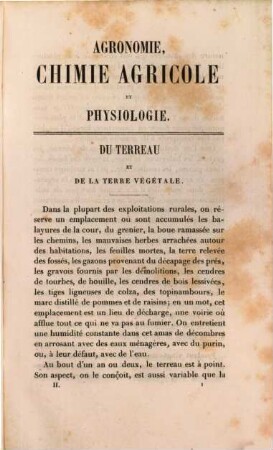 Agronomie, chimie agricole et physiologie. 2