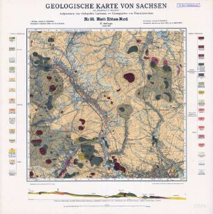 Nr.88 [5054] Zittau-Nord, Geologische Karte von Sachsen