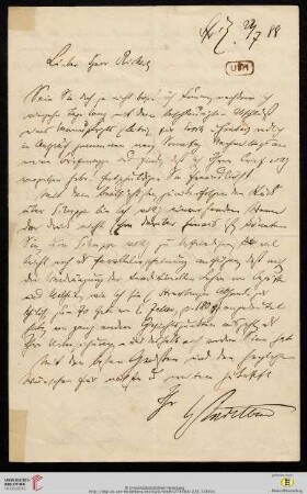 Wilhelm Windelband, Antwortbrief