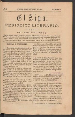 1877,1,10: año 1, número 10 (11 de octubre de 1877)