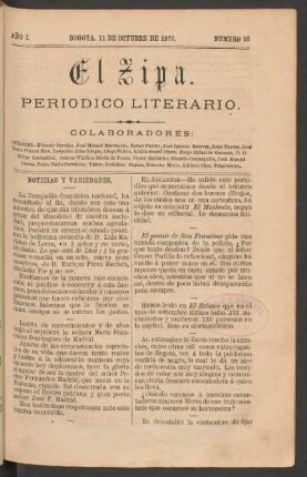 1877,1,10: año 1, número 10 (11 de octubre de 1877)