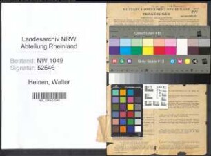 Entnazifizierung Walter Heinen , geb. 17.01.1918 (Arzt)