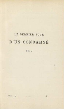 Le dernier jour d'un condamné