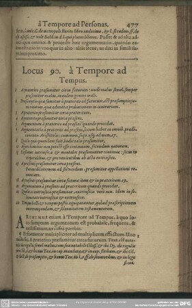 Locus 90. à Tempore ad Tempus