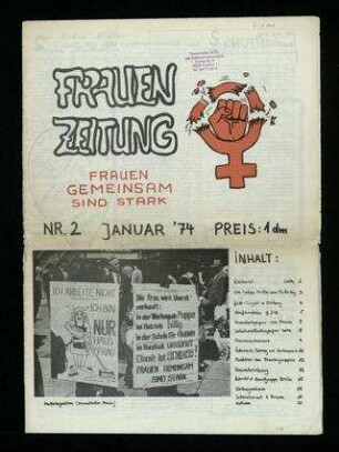 Frauenzeitung : Frauen gemeinsam sind stark (1974)2