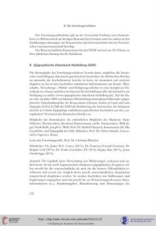 8. Epigraphische Datenbank Heidelberg (EDH)